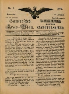 Samtersches Kreis-Blatt = Dziennik Powiatu Szamotulskiego 1872.01.11 Jg.[18] Nr2
