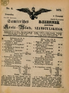 Samtersches Kreis-Blatt = Dziennik Powiatu Szamotulskiego 1872.01.25 Jg.[18] Nr4