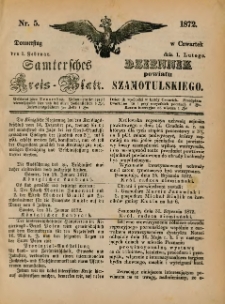 Samtersches Kreis-Blatt = Dziennik Powiatu Szamotulskiego 1872.02.01 Jg.[18] Nr5