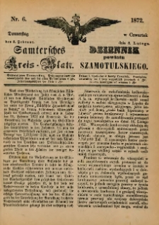 Samtersches Kreis-Blatt = Dziennik Powiatu Szamotulskiego 1872.02.08 Jg.[18] Nr6