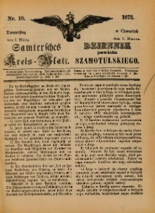 Samtersches Kreis-Blatt = Dziennik Powiatu Szamotulskiego 1872.03.07 Jg.[18] Nr10