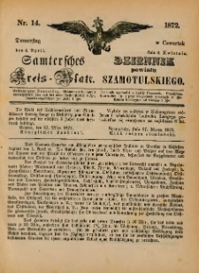 Samtersches Kreis-Blatt = Dziennik Powiatu Szamotulskiego 1872.04.04 Jg.[18] Nr14