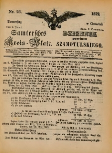 Samtersches Kreis-Blatt = Dziennik Powiatu Szamotulskiego 1872.06.06 Jg.[18] Nr23