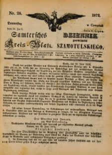Samtersches Kreis-Blatt = Dziennik Powiatu Szamotulskiego 1872.07.11 Jg.[18] Nr28