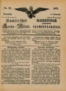Samtersches Kreis-Blatt = Dziennik Powiatu Szamotulskiego 1872.08.19 Jg.[18] Nr33