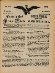 Samtersches Kreis-Blatt = Dziennik Powiatu Szamotulskiego 1872.10.31 Jg.[18] Nr44