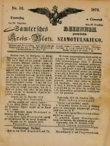 Samtersches Kreis-Blatt = Dziennik Powiatu Szamotulskiego 1872.12.26 Jg.[18] Nr52
