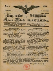 Samtersches Kreis-Blatt = Dziennik Powiatu Szamotulskiego 1874.01.01 Jg.[20] Nr1