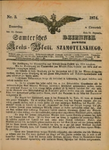 Samtersches Kreis-Blatt = Dziennik Powiatu Szamotulskiego 1874.01.15 Jg.[20] Nr3