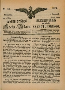 Samtersches Kreis-Blatt = Dziennik Powiatu Szamotulskiego 1874.03.05 Jg.[20] Nr10