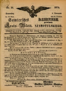 Samtersches Kreis-Blatt = Dziennik Powiatu Szamotulskiego 1874.04.30 Jg.[20] Nr18