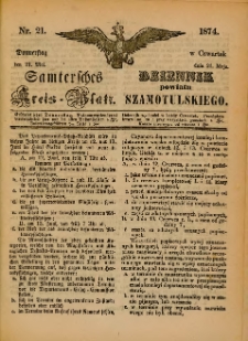 Samtersches Kreis-Blatt = Dziennik Powiatu Szamotulskiego 1874.05.21 Jg.[20] Nr21