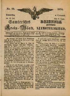 Samtersches Kreis-Blatt = Dziennik Powiatu Szamotulskiego 1874.07.16 Jg.[20] Nr29