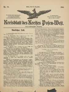 Kreisblatt des Kreises Posen-West 1914.12.31 Jg.26 Nr76