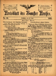 Kreisblatt des Bomster Kreises 1898.06.10 No.23