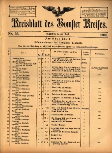 Kreisblatt des Bomster Kreises 1900.07.06 No.36