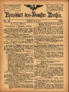 Kreisblatt des Bomster Kreises 1900.07.20 No.40
