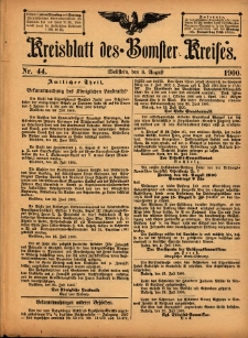 Kreisblatt des Bomster Kreises 1900.08.03 No.44