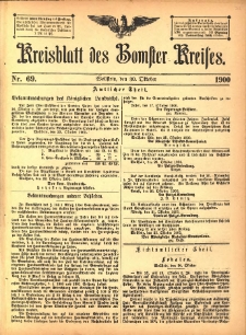 Kreisblatt des Bomster Kreises 1900.10.30 No.69