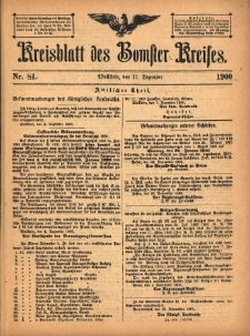 Kreisblatt des Bomster Kreises 1900.12.11 No.81