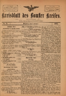Kreisblatt des Bomster Kreises 1901.02.01 No.9