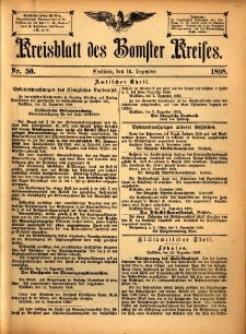Kreisblatt des Bomster Kreises 1898.12.16 No.50