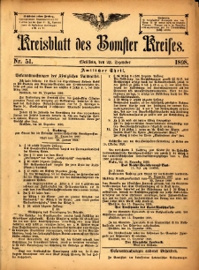 Kreisblatt des Bomster Kreises 1898.12.23 No.51