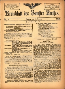 Kreisblatt des Bomster Kreises 1899.02.10 No.6