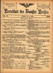Kreisblatt des Bomster Kreises 1899.03.17 No.11