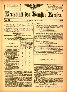 Kreisblatt des Bomster Kreises 1899.03.24 No.12