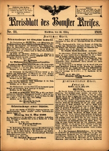 Kreisblatt des Bomster Kreises 1899.03.30 No.13