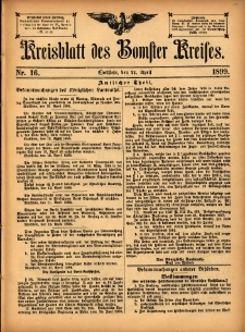 Kreisblatt des Bomster Kreises 1899.04.21 No.16