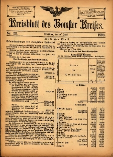 Kreisblatt des Bomster Kreises 1899.06.09 No.23