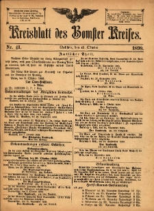 Kreisblatt des Bomster Kreises 1899.10.13 No.41