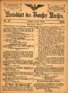 Kreisblatt des Bomster Kreises 1899.10.20 No.42