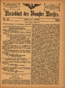 Kreisblatt des Bomster Kreises 1899.12.08 No.49