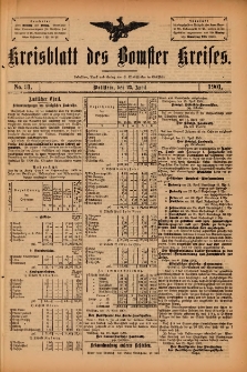 Kreisblatt des Bomster Kreises 1901.04.23 No.31