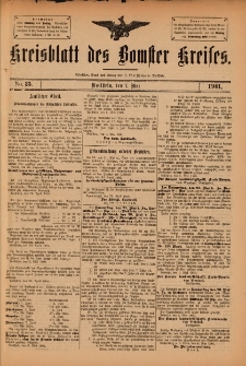 Kreisblatt des Bomster Kreises 1901.05.07 No.35