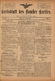 Kreisblatt des Bomster Kreises 1901.05.10 No.36