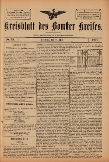 Kreisblatt des Bomster Kreises 1901.05.21 No.39