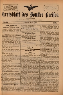 Kreisblatt des Bomster Kreises 1901.06.28 No.49