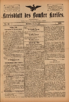 Kreisblatt des Bomster Kreises 1901.07.26 No.57