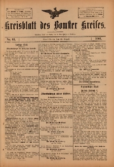 Kreisblatt des Bomster Kreises 1901.08.10 No.61