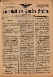 Kreisblatt des Bomster Kreises 1901.09.06 No.69