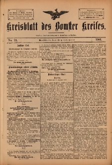 Kreisblatt des Bomster Kreises 1901.09.13 No.71