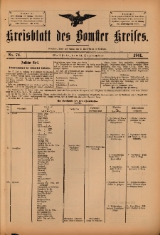 Kreisblatt des Bomster Kreises 1901.09.24 No.74