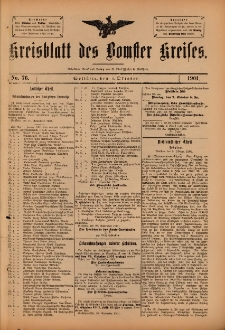 Kreisblatt des Bomster Kreises 1901.10.01 No.76
