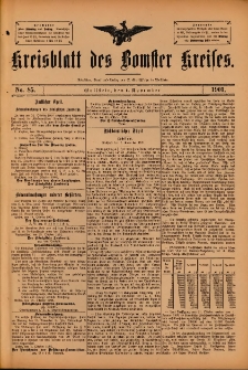 Kreisblatt des Bomster Kreises 1901.11.01 No.85
