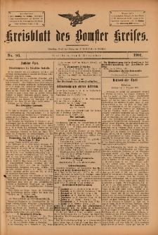 Kreisblatt des Bomster Kreises 1901.11.05 No.86