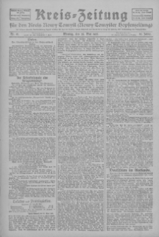 Kreis-Zeitung für d. Kreis Nowy-Tomysl: zugl. Nowy-Tomysler Hopfenzeitung 1925.05.25 Jg.50 Nr61